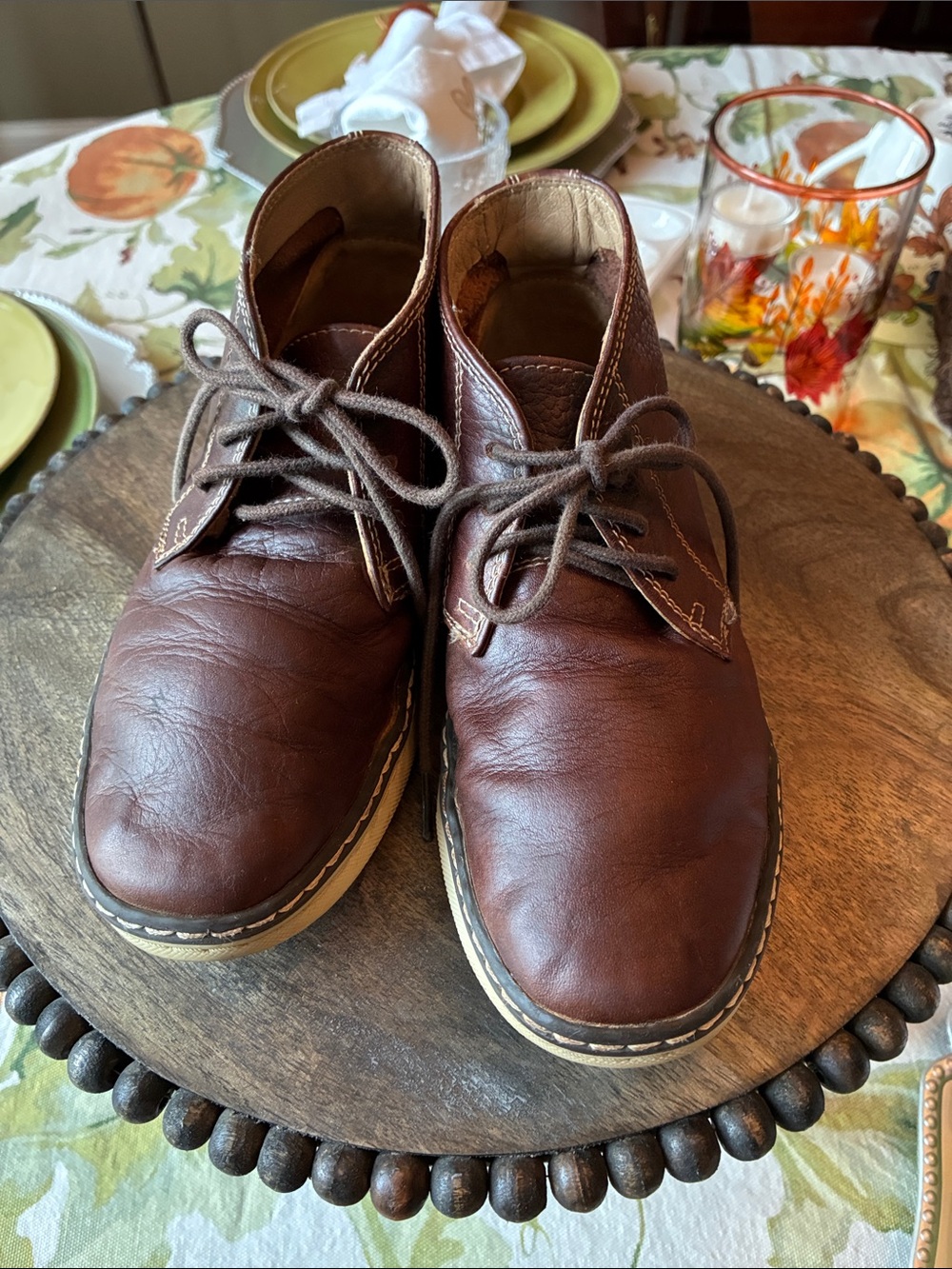 Johnston & Murphy Brown Leather Chukka Boots Size 1